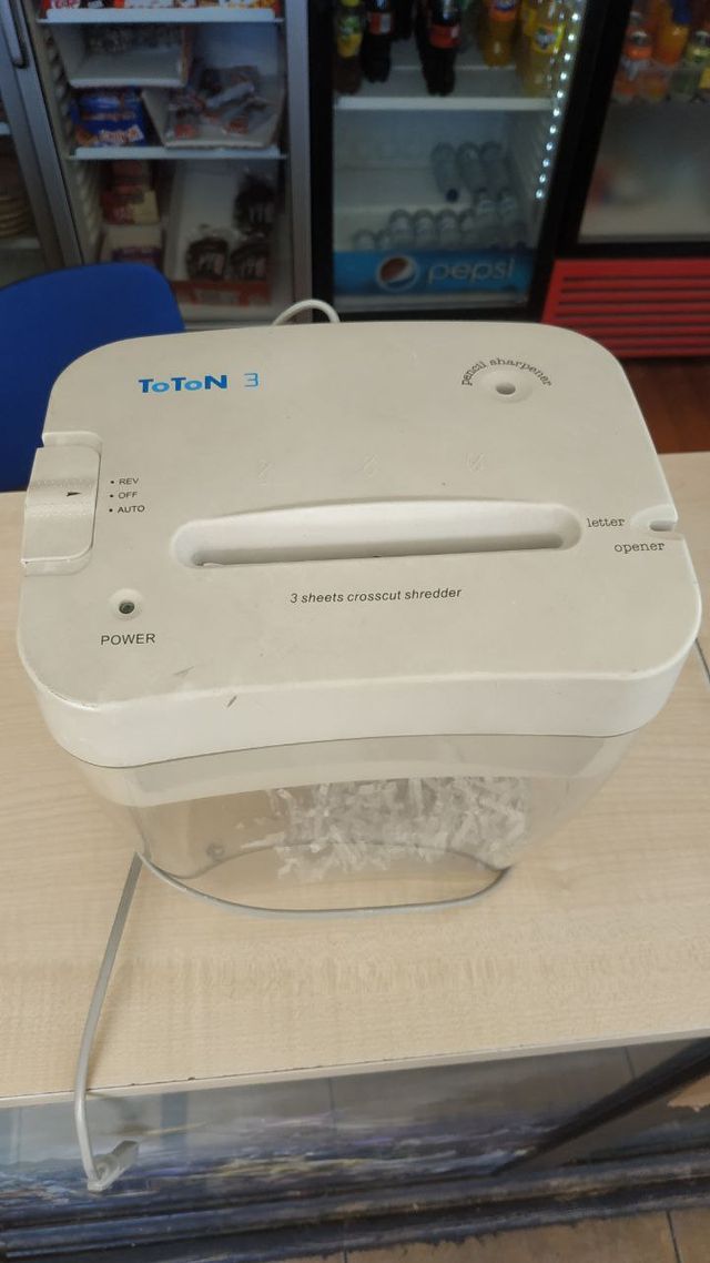 Triturador destructor papeles Toton 3