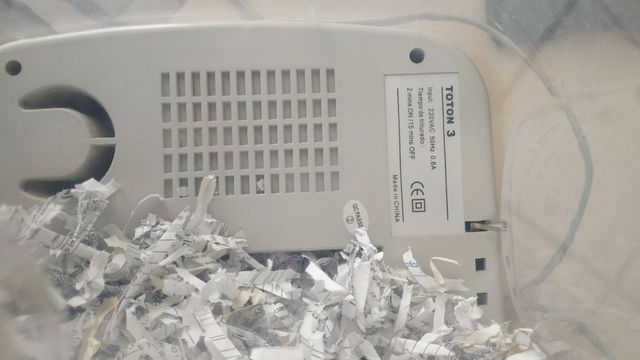 Triturador destructor papeles Toton 3