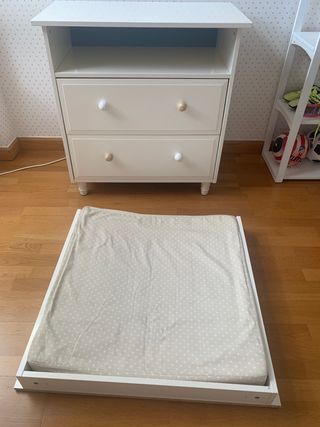 cambiador bebe con comoda