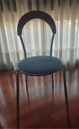 Sillas acero cromado