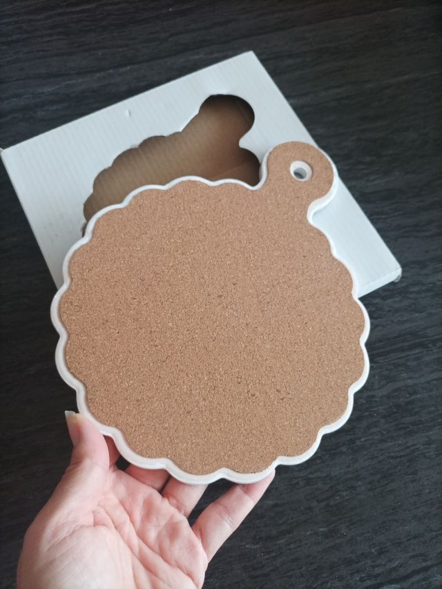 sottopentola natale auguri sughero ceramica design