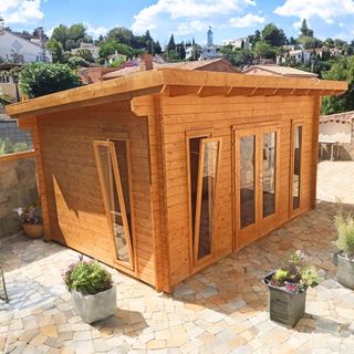 CASAS PREFABRICADA DE MADERA 15m2 diáfana