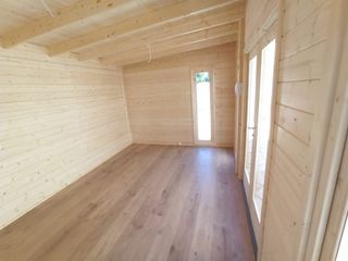 CASAS PREFABRICADA DE MADERA 15m2 diáfana