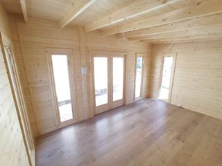 CASAS PREFABRICADA DE MADERA 15m2 diáfana