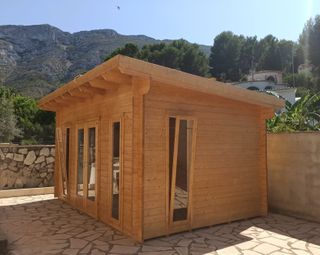 CASAS PREFABRICADA DE MADERA 15m2 diáfana