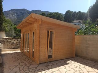 CASAS PREFABRICADA DE MADERA 15m2 diáfana