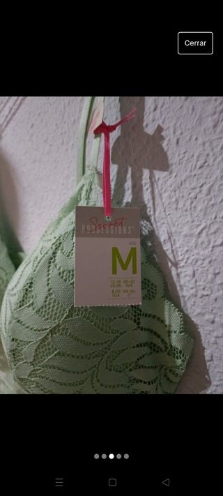 Top encaje verde