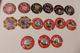 Lote TAZOS DRAGON BALL AÑOS 90