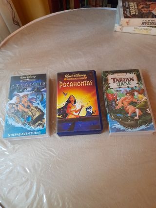 Lote 3 películas VHS Disney