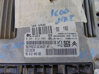 0281012985 CENTRALITA MOTOR UCE PEUGEOT 207 Van (W