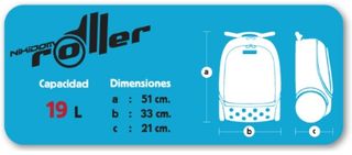 mochila escolar NIKIDOM roller 19 litr.