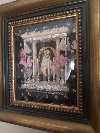 Cuadro religioso diorama Santa