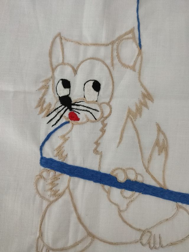 lote de bolsas bordadas de algodón vintage