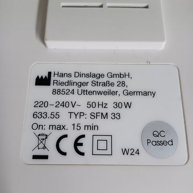 Masajeador eléctrico de pies.