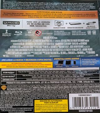 En el corazón del mar UHD 4K 3D bluray Filmarena