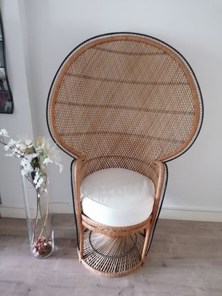 Sillón Emmanuelle mimbre (sólo venta en persona)