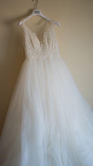 Elegante vestido de novia