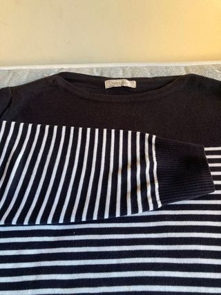 Maglione da Uomo ZARA Cotone Maglia Pullover Blu B