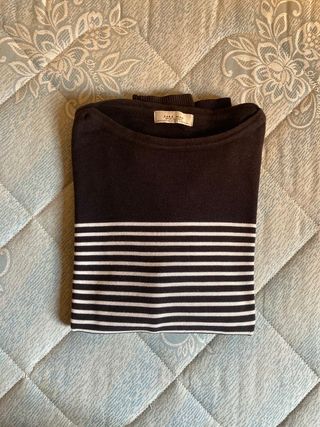 Maglione da Uomo ZARA Cotone Maglia Pullover Blu B