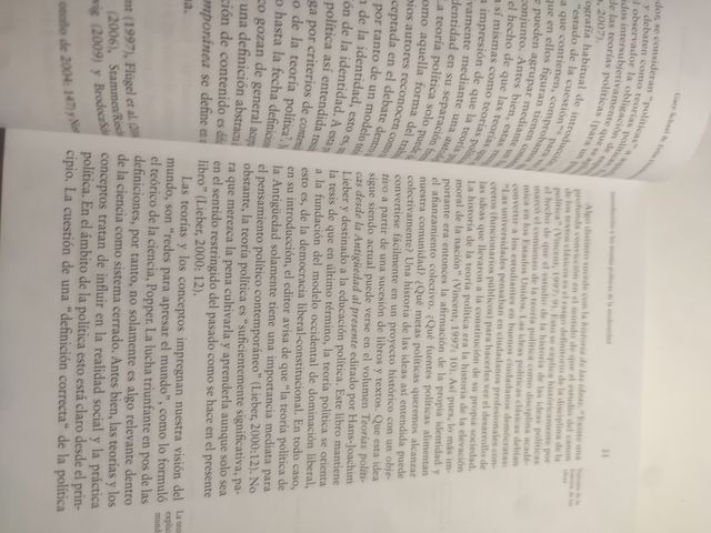 Teorías Politicas de la Modernidad