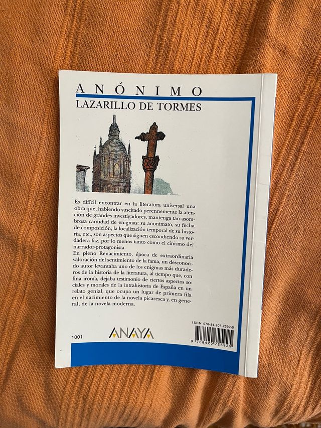 Libro “Lazarillo de Tormes”