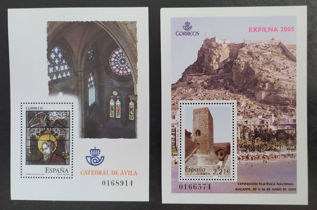 SELLOS nuevos de ESPAÑA. Año 2005 completo