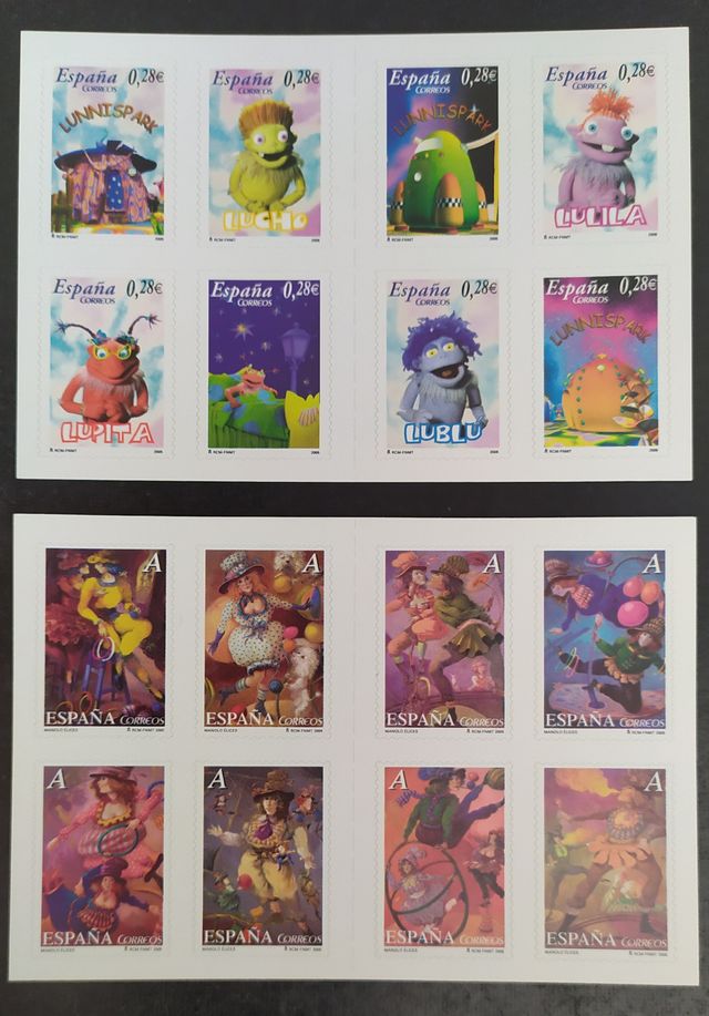 SELLOS nuevos de ESPAÑA. Año 2005 completo