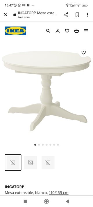 Mesa comedor redonda