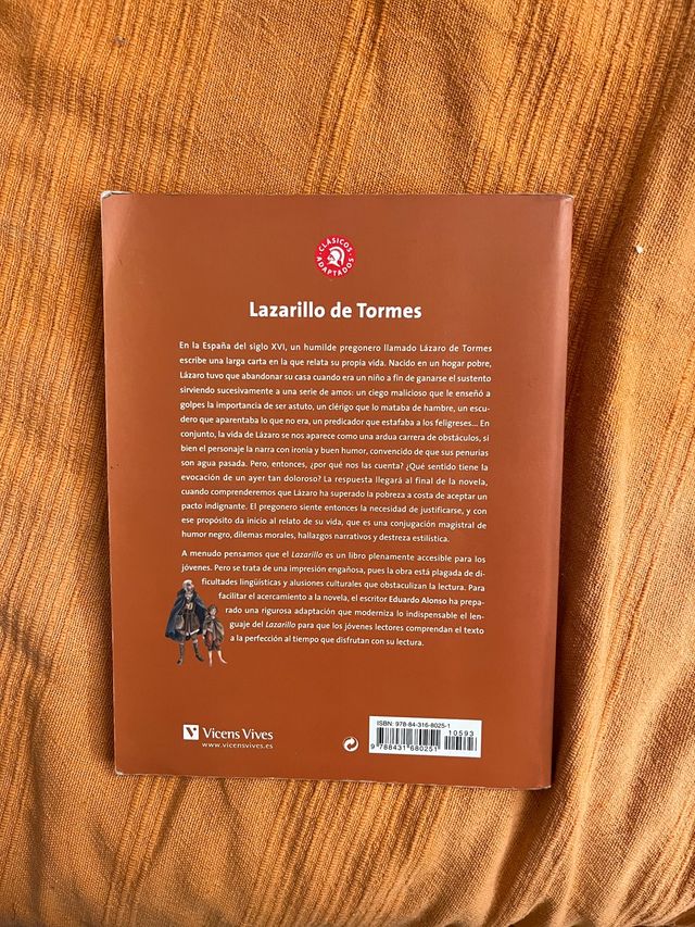 Libro “Lazarillo de Tormes”