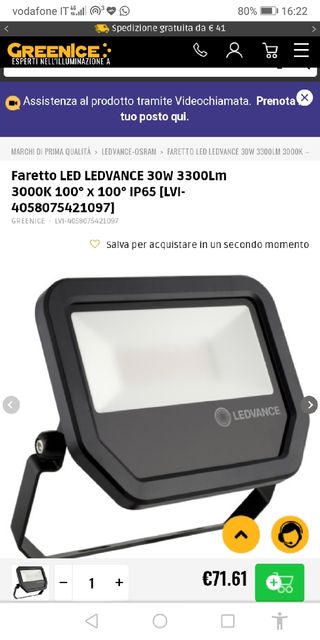 Faretto/led Ledvance