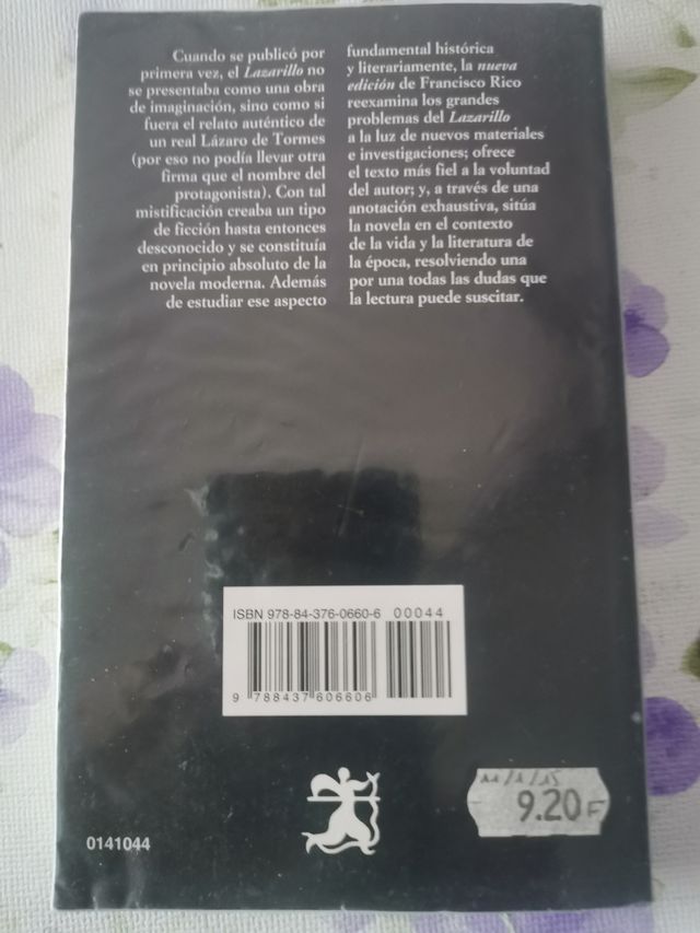 Libro, Lazarillo de Tormes 