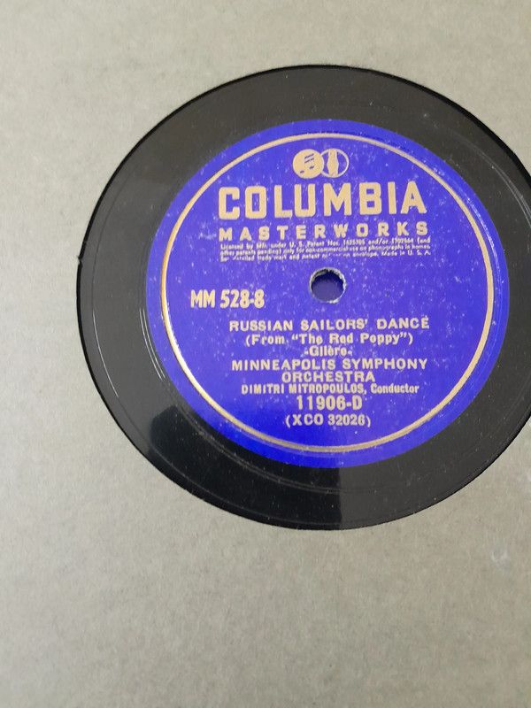 4 dischi 78 giri borodin symphony con espositore