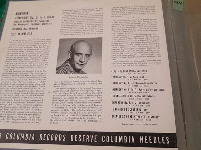 4 dischi 78 giri borodin symphony con espositore