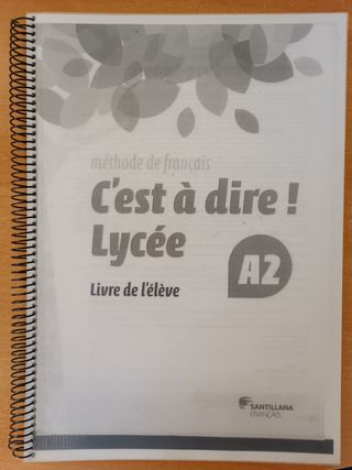 Libro de texto francés