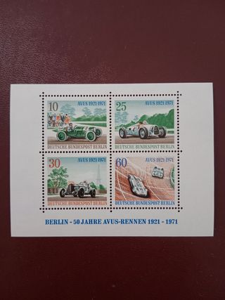 Bloque sellos Automovilismo Alemania