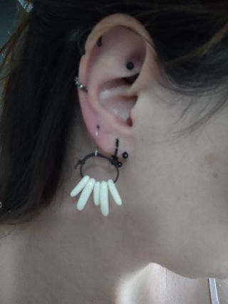 Pendientes de goma