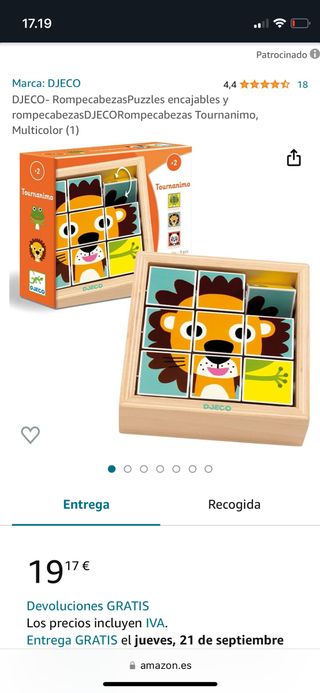 Puzzle encajable Djeco