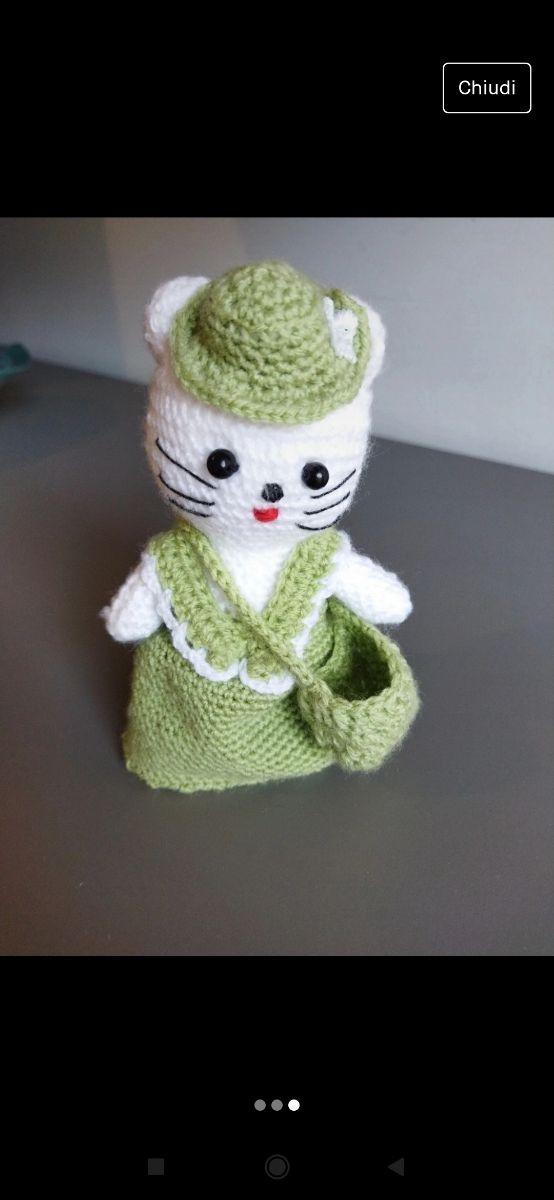 Gatto con la tracolla