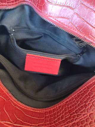 Bolso de cuero Burdeos