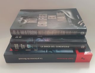 Lote 3 libros, novela negra