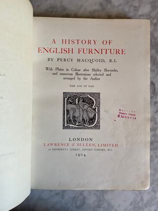 Historia del mueble inglés. La edad del roble