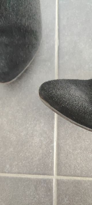 Botines ante negro n°40 Hakei