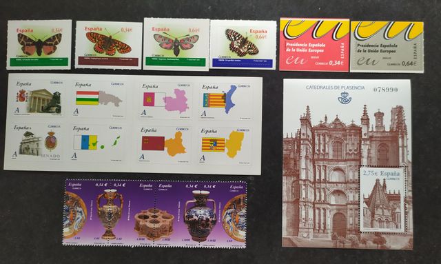 SELLOS nuevos de ESPAÑA. Año 2010 completo