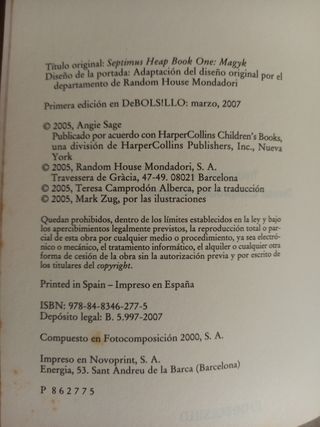 Libro Septimus Angie Sage De Bolsillo Best seller