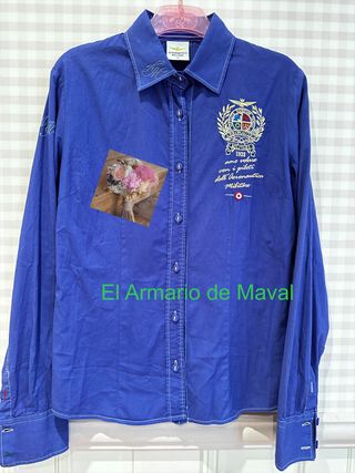 Camisa azul aeronáutica Militare