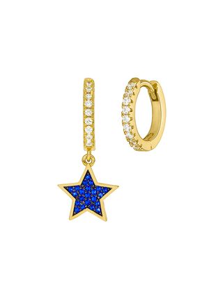 COLLAR Y PENDIENTES ESTRELLA PLATA BAÑADA EN ORO
