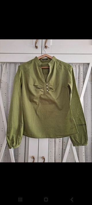 Camisa verde Mássimo Dutti
