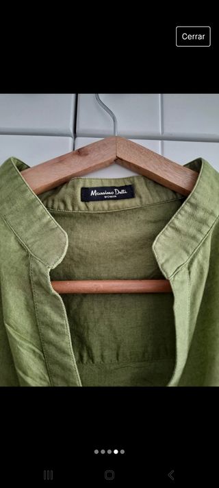 Camisa verde Mássimo Dutti