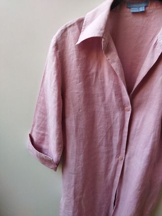 Camisa larga Zara mujer 