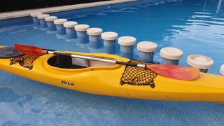 Kayak de travesía +pala+cubrebañera